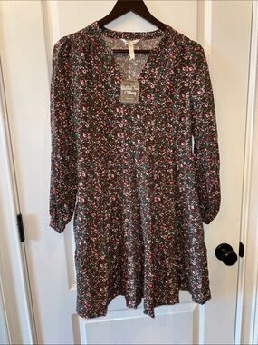 Matilda Jane Brown Floral V-Neck Tunic